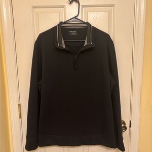 UNTUCKit Men's Navy Blue Business Casual Performance Quarter Zip Sweater